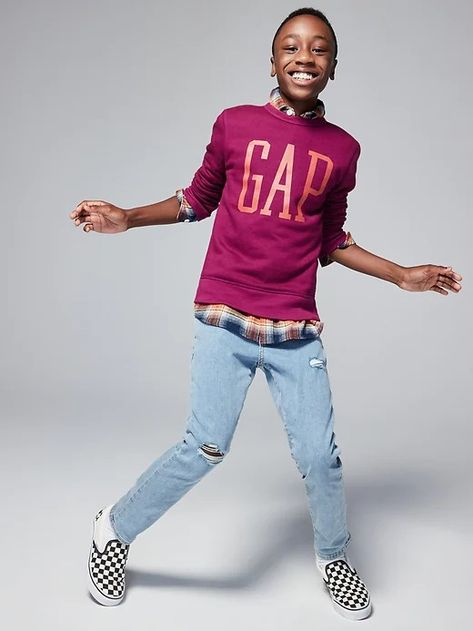 Discover great products at the best prices at Dealmoon. Gap Kids Gap Logo Crewneck Sweatshirt. Price:$6.75 at Gap Factory Gap Logo, Gap Kids, New Kids, Kids Clothing, Coupon Codes, Crewneck Sweatshirt, Crew Neck Sweatshirt, Gap, Kids Outfits