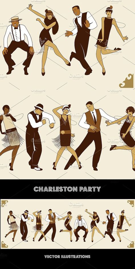 It's Charleston party time! Charleston Dance, Dancing Drawings, Fun Time, Drawing Ideas, Party Time, Charleston, Boys And Girls, Good Times, Boy Or Girl