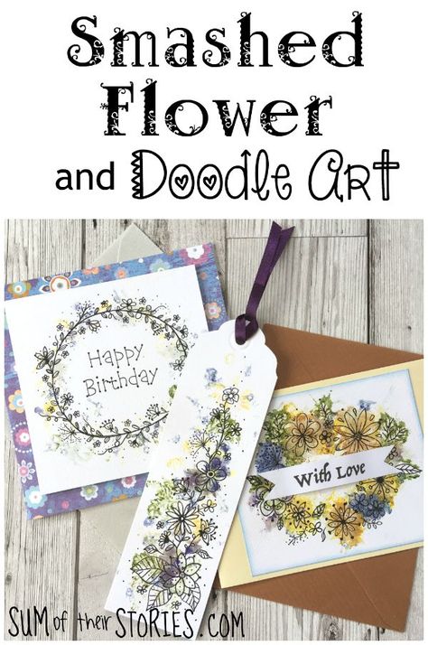 Smashed Flower and Doodle Art Ideas Smashed Flower Art, Pounded Flowers On Paper, Pounded Flower Art, Flower Pounding On Paper, Hammer Flower Art, Hammered Flowers On Paper, Hammered Flower Art, Hammer Flowers, Pool With Steps