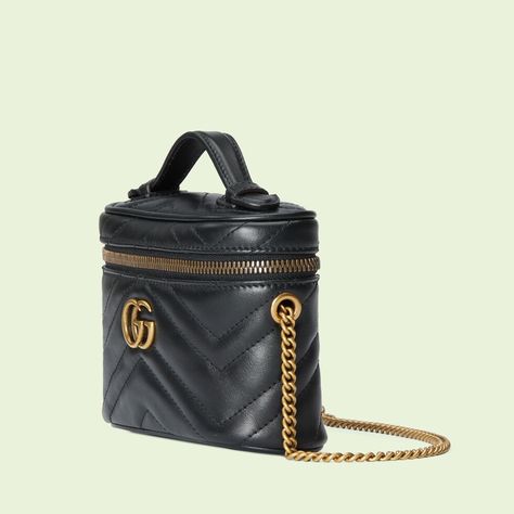 Shop the GG Marmont mini top handle bag in black at GUCCI.COM. Enjoy Free Shipping and Complimentary Gift Wrapping. Gg Marmont Mini Top Handle Bag, Gucci Mini Marmont, Gucci Bucket Bag, Mini Top Handle Bag, Gucci Gg Marmont Mini, Gg Marmont Mini, Gucci Mini, Eco Bags, Gucci Gg Marmont