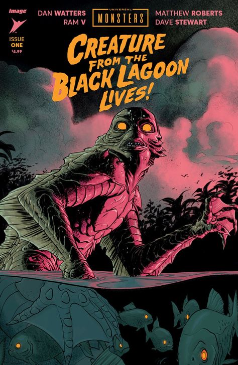 Comic Book Covers Art, Creature From The Black Lagoon Art, The Many Deaths Of Laila, Black Lagoon Monster, Creature From Black Lagoon, Creature Of The Black Lagoon, Carol Lynley, Lady Killer, Batman Detective