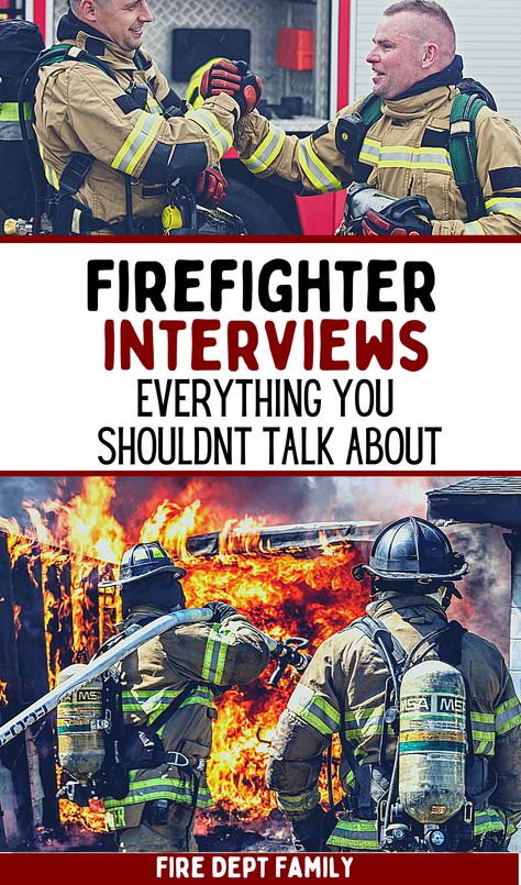 Emt Job Interview, Fire Fighter Training, Firewoman Female Firefighter, Firefighter Images, Firefighter Graduation, Second Interview, Fire Party, What To Talk About, Firefighter Crafts