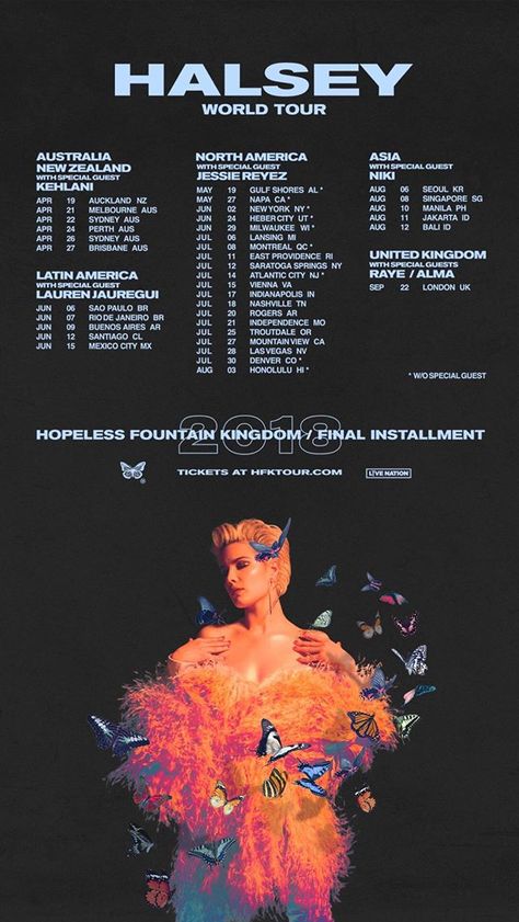 Halsey Tour, Black Pride Art, Concert Poster Design, Concert Flyer, Hope Poster, Tour Poster, Schedule Design, Vintage Poster Design, Music Poster Design