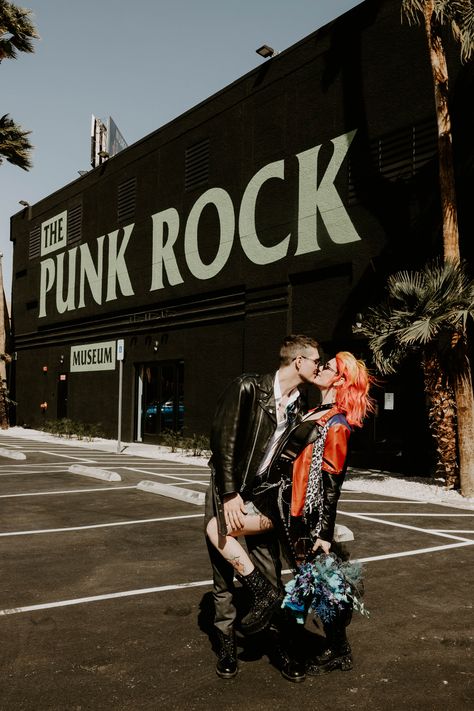 Las Vegas, Rock N Roll Elopement, Punk Wedding Decor, Punk Rock Wedding Theme, Punk Elopement, Punk Rock Wedding Dress, Punk Bride, Punk Rock Wedding, Rocker Wedding