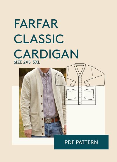 List of 100+ men's sewing patterns to sew Couture, Retro Cardigan, Patterns To Sew, Mens Sewing Patterns, Sewing Men, Retro Cardigans, Top Sewing, Kleidung Diy, Classic Cardigan