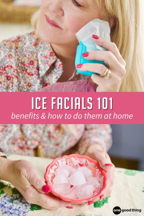 Many beauty trends claim to be the key to smooth, glowing skin, but few are as easy and affordable as this one! Ice On Skin, Ice Facial, Facial At Home, Smooth Glowing Skin, Homemade Makeup, Nature Projects, Diy Facial, Beauty Remedies, Skin Benefits