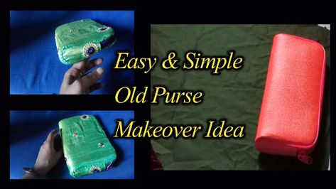 Here I'm showing that an idea for how to reuse an old purse. Make the old jewelry wallet into a new pouch by a makeover with designer fabric. This idea, which is an easy and simple DIY idea that gives an elegant look to our old bag, is too easy for anyone. Wanna know how to reuse your old pouch or how to decorate an old purse at home? It is a simple idea to make a new DIY pouch from an old purse. This makeover idea looks beautiful. Do it yourself and gift this to someone. Knitting Projects, Purse Makeover, Diy Pouch, Diary Diy, Pouch Diy, Old Jewelry, Designer Fabric, Simple Diy, Clutch Bag