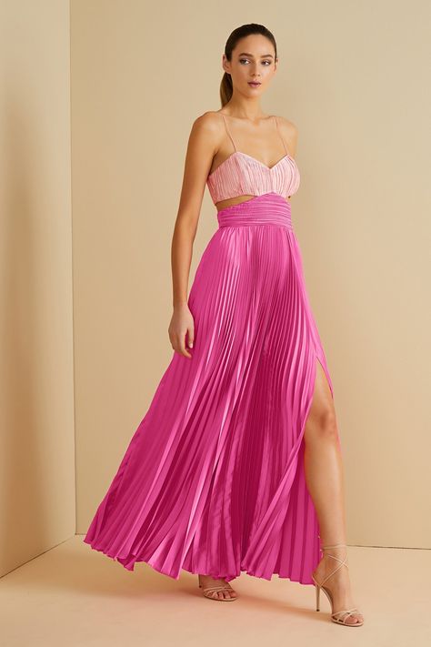 Evening Gowns – AMUR Matric Dance Dresses Unique, Pink Bridesmaid Dresses Summer, Unique Prom Dresses Long, Sorority Formal Dress, Summer Outfits Casual Simple, Fushia Dress, Cute Formal Dresses, Vibrant Dress, Halter Neck Jumpsuit