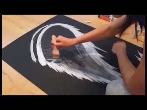 ANGEL WINGS Acrylic Painting Tutorial Angel Wing Canvas Painting, Angel Wings Painting Acrylic Tutorial, Angel Wings Painting Easy, Angel Wings Acrylic Painting, Abstract Angel Wings Painting, How To Paint Angel Wings Step By Step, Angel Wing Paintings On Canvas, Textured Angel Wings Painting, How To Paint An Angel Tutorial