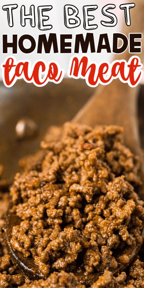 Best Taco Meat Recipe, Best Taco Meat, Taco Recipes Ground Beef, Taco Meat Recipe, Tacos Mexicanos, Taco Meat Recipes, Taco Seasoning Recipe, Meat Seasoning, Ground Beef Tacos