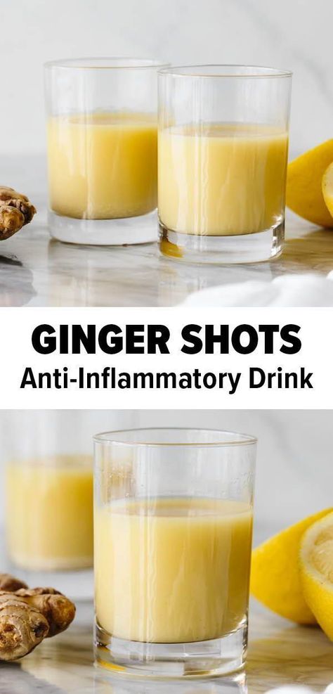 Recipes That Use Ginger, Healthy Ginger Shots, Immune Boosting Juicing, Vitamix Ginger Shots, Ginger Energy Shots, Ginger Shots For Inflammation, Recipe For Ginger Shots, Ginger Ideas Food, Juicing Ginger Shots