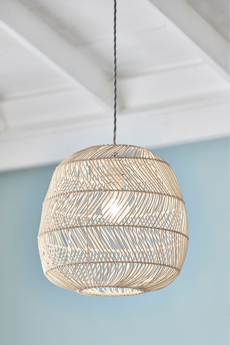 Lampshade Bedroom Ceiling, Bedroom Lampshade Ceiling, Bedroom Light Shades, Woods Decor, Vienna Apartment, Rattan Lampshade, Caravan Makeover, Inspired Interiors, Ceiling Lamp Shades
