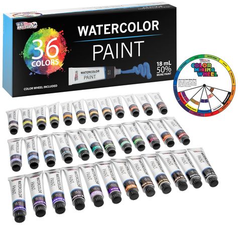 Portrait Paintings, Color Mixing Tools, Colour Mixing Wheel, Paint Color Wheel, Watercolor Pans, Art Supply Organization, Canvas Portrait, Colorful Paintings Acrylic, Watercolor Paint Set