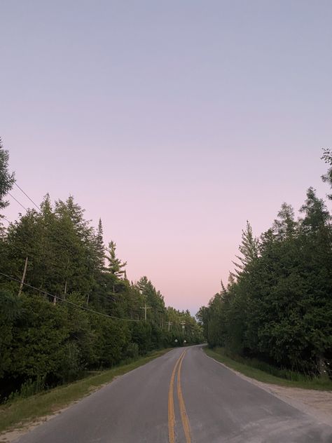 Nature, Abandoned Road Aesthetic, Road Trip Michigan, Michigan Road Trip Aesthetic, Tom Lake Aesthetic, Summer In Canada Aesthetic, Summer In Michigan Aesthetic, Michigan Aesthetic Summer, Massachusetts Summer Aesthetic