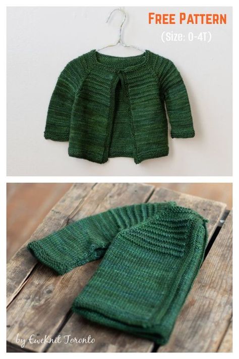 Cardigan Free Knitting Pattern, Free Baby Sweater Knitting Patterns, Baby Boy Knitting Patterns Free, Easy Baby Knitting Patterns, Baby Jackets Pattern, Knit Baby Jackets, Cardigan Bebe, Crochet Baby Jacket, Baby Cardigan Knitting Pattern Free