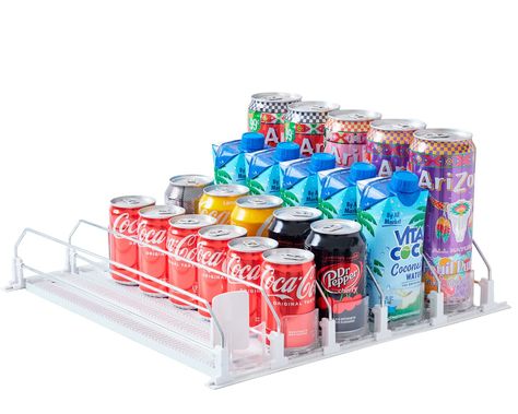 Drink Organizer, Sports Drink Bottle, Slider Bar, Fridge Cooler, Can Dispenser, Beverage Fridge, Fridge Shelves, Fridge Organisers, Refrigerator Storage