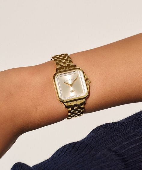 Olivia Burton Watch, Golden Watch, Crystal Logo, Wardrobe Wishlist, Nato Strap, Olivia Burton, Classic Watches, Latest Jewellery, Women's Watch