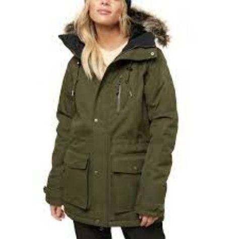 NWT!! O’Neill Women’s Ski / Snowboard Parka Hybrid Explorer Size Large White Ski Jacket, Green Parka Jacket, Womens Anorak Jacket, Black Ski Jacket, Green Parka, Snow Skirt, Puffer Coats, Winter Puffer Jackets, Petite Jacket