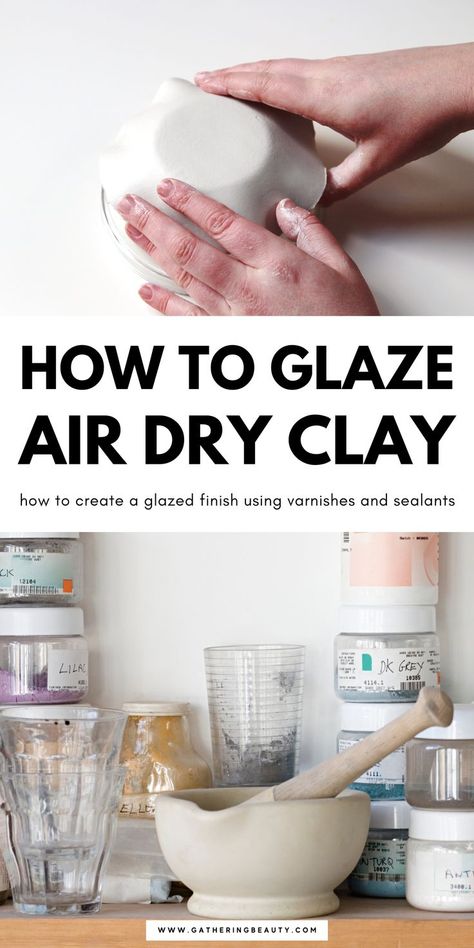 Homemade Clay, Diy Air Dry Clay, Hemma Diy, Air Dry Clay Projects, Clay Diy Projects, Clay Crafts Air Dry, Pottery Crafts, Diy Pottery, Clay Food