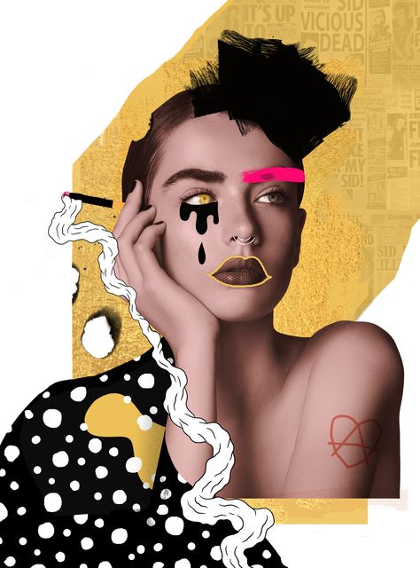 Collage Illustrations, Art Du Collage, L'art Du Portrait, Collage Portrait, Digital Collage Art, Collage Art Projects, Collage Illustration, Fashion Collage, Collage Design