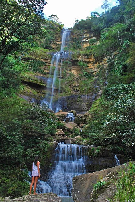 Juan Curi waterfall near San Gil Colombia San Gil, Bucaramanga, South America Destinations, Trip To Colombia, Nature Photography Tips, Colombia Travel, Travel South, South America Travel, Gap Year