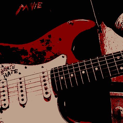 Songs, Guitar, Red Guitar, My Playlist, Grunge Y2k, Red And Black, Electric Guitar, Red And White, Wall