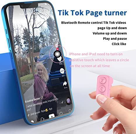 Tik Tok Made Me Buy It, Tik Tok, Page Turner Bluetooth Camera Shutter, Video Page, Bluetooth Remote, Video Pink, Iphone Camera, Easy Video, Page Turner, Kindle App, Iphone Ipad