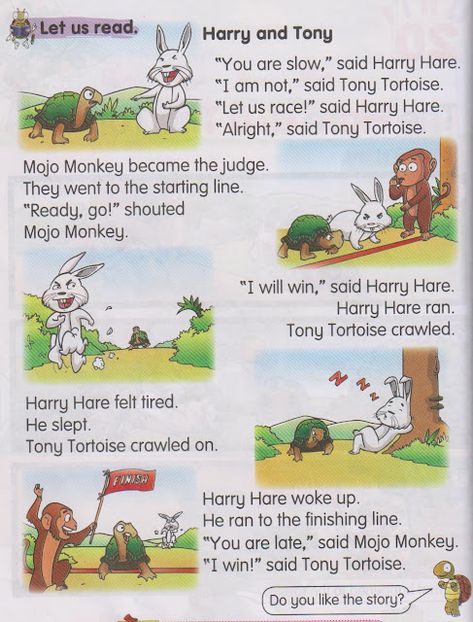 Moral Stories: The Rabbit And The Tortoise A53 Rabbit And Tortoise, The Hare And The Tortoise, Hare And The Tortoise, Akbar Birbal, Picture Story For Kids, Good Moral Stories, Small Stories For Kids, Stories With Moral Lessons, Mythological Stories