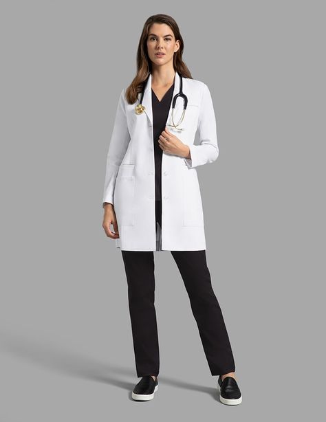 Doctor Fashion Women, Doctor Outfits, Doctor Fashion, Outfits Ideas Women, Doctor White Coat, Foto Doctor, Women Doctor, Doctor Coat, White Lab Coat