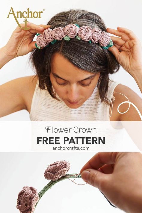 Crochet Hair Band, Crochet Hairband, Crochet Flower Headbands, Crochet Hair Clips, Crochet Jewelry Patterns, Crochet Hair Accessories, Crochet Headband Pattern, Crochet Wedding, Crochet Gratis