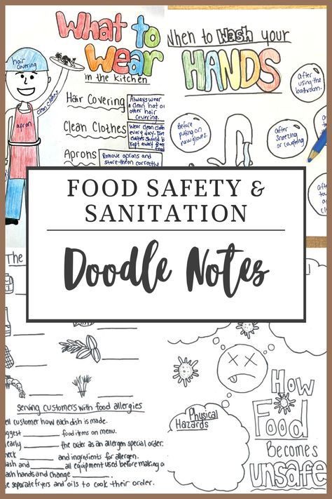 Food Safety Activities, Kitchen Safety Activities, Home Economics Classroom, Facs Lesson Plans, Homeschool Cooking, Family Consumer Science, Food Safety And Sanitation, Food Lessons, Culinary Lessons