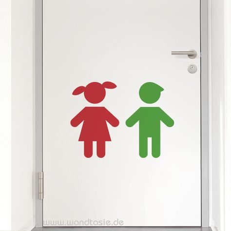 Wandtattoos, Schilder & Piktogramme von Wandtasie® - WC Schild Kinder Pre School, Child Development, Daycare Design, Toilet Sign, Preschool Learning, Canada Flag, Country Flags, Kindergarten, Preschool