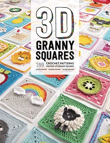 3D Granny Squares: 100 crochet patterns for pop-up granny squares (Paperback): Celine Semaan 3d Granny Squares, Motif Kait, Motifs Granny Square, Granny Square Haken, Crochet Mignon, Granny Square Crochet Patterns, Confection Au Crochet, Bonnet Crochet, Mollie Makes