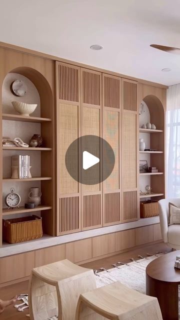 Hiding Tv In Living Room, Furniture To Hide Tv, Modern Tv Cabinet Design For Living Room, Hiding Tv, Hide Your Tv, Hidden Tv Cabinet, Hide Tv, Tv Rooms, Space Saving Furniture Bedroom