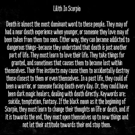 #Scorpio #Scorpiolilith #astrology #badastrology #starsigns #Zodiac Lilith Scorpio, Starsigns Zodiac, Lion Memes, Lilith Astrology, Lilith In Scorpio, Black Moon Lilith, Tarot Tattoo, Zodiac Signs Meaning, Aquarius Truths