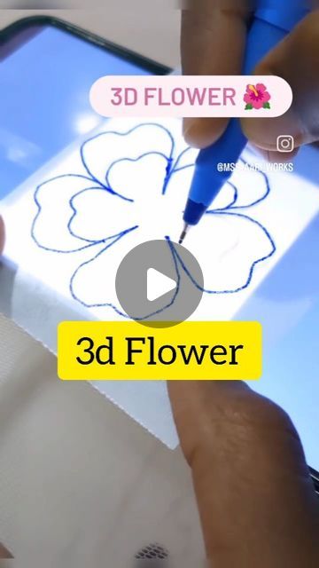 Flowers, 50 Days Challenge, Days Challenge, Net Blouses, Canva Tutorial, Cloth Flowers, 3d Flowers, 3d Flower, Online Classes