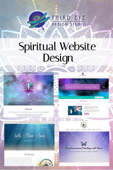 Spiritual Website Design for Psychics, Intuitives, Life Coaches, Energy Healers, and Astrologers! Energy Healing Website Design, Spiritual Coach Website, Spiritual Website Design Inspiration, Spiritual Branding Design, Spiritual Website Design, Spiritual Website, Spiritual Seeker, Wellness Website, Web Design Logo