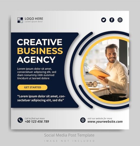 Social Media Creative Post Design, Agency Social Media Post, Agency Social Media, Advertising Flyers, Education Poster Design, Business Poster, Social Media Post Template, Graphic Design Flyer, Social Media Ideas Design