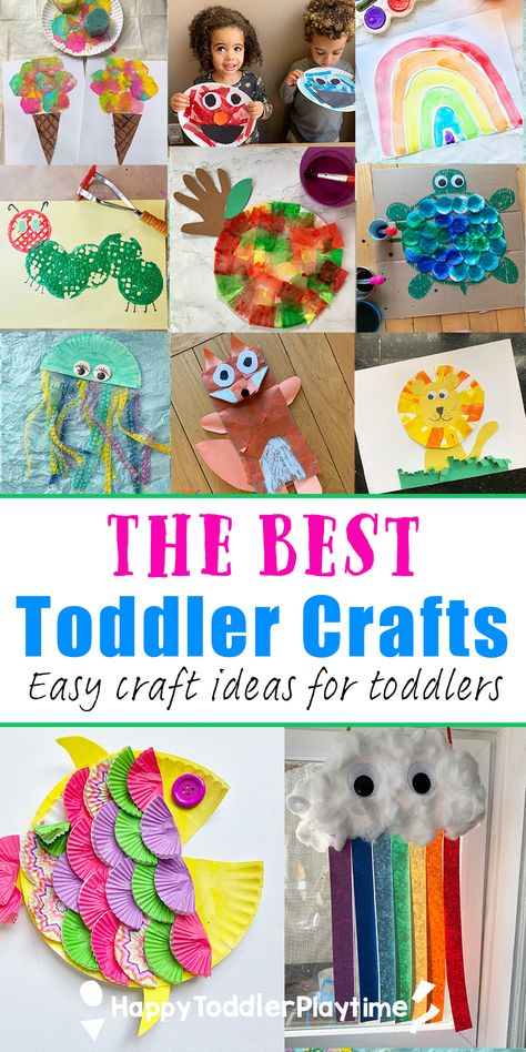 Summer Art Toddlers Craft Ideas, At Home Crafts For Toddlers, Early Years Crafts, Easy Crafts For Two Year Olds, Crafts To Do With Grandkids, Feelings Toddler Crafts, Toddler Arts And Crafts Summer, Quick Preschool Crafts, Crafts With Infants