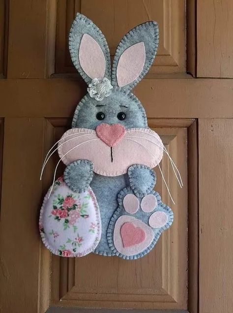 Easter Sewing Crafts, Easter Craft Projects, Fun Easter Crafts, Easter Craft Decorations, Easy Easter Crafts, Easter Bunny Crafts, Easter Projects, Easter Crafts Diy, Bunny Crafts