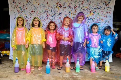 Messy Birthday Party Ideas, Messy Party Games, Art Party Activities, Messy Party, Sibling Birthday Parties, Party Activities Kids, Painting Birthday Party, Birthday Painting, Slime Party