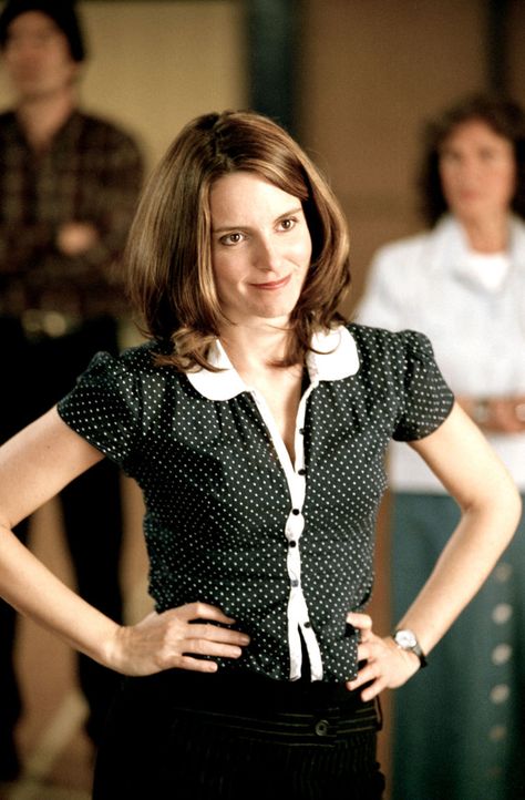 Tina Fey as a teacher in Mean Girls, 2004. Everett Collection  - ELLE.com Nail Art Ideas, Office Looks, Tina Fey, Amy Poehler, Mean Girls, Ms Norbury, Tina Fey Mean Girls, Muppets Most Wanted, Today Show