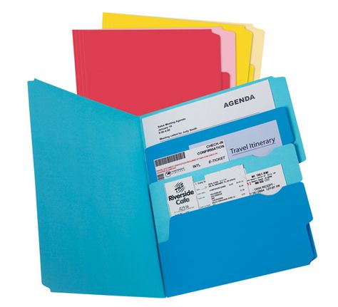 Pendaflex | Divide It Up® Multi-Section File Folders - great for paper management, office organizing File Folder Organization, E Ticket, Cute Office Supplies, Office Organization At Work, Folder Organization, Cute Office, Education Organization, File Folders, Supplies Organization