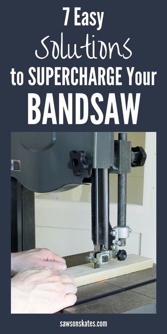 A bandsaw is a handy tool when building DIY projects. Looking for ideas to make the most of your band saw? Here are 7 tips and tricks that will supercharge your bandsaw! #diy #diytips #bandsaw #woodworking #woodworkingtips #woodworkingtools #diywoodworking Ban Saw Projects Ideas, Bandsaw Box Ideas, Band Saw Projects, Diy Bandsaw, Garage Hacks, Bandsaw Projects, Band Saws, Wood Workshop, Advanced Woodworking Plans