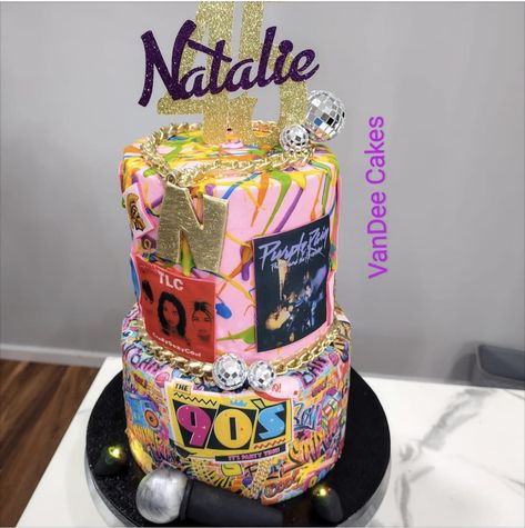 Birthday Cakes, Themed Cakes, 90s Birthday, 90s Theme, Custom Birthday Cakes, Pretty Birthday Cakes, Custom Birthday, Birthday Theme, Cake Ideas