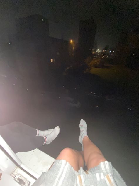 Sitting On A Rooftop At Night, Sitting On A Building At Night, Sitting In Window Aesthetic, Sneaking Through Window Aesthetic, Sitting On Roof At Night, Sitting On Roof Aesthetic, Sitting On The Roof At Night Aesthetic, Sneaking Out Window, Sitting On Rooftop Aesthetic Night