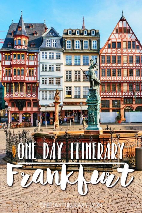 One day in Frankfurt itinerary - Top things to do in Frankfurt, Germany Frankfurt Itinerary, Frankfurt Germany Travel, Germany Travel Destinations, Germany Travel Guide, Germany Vacation, Photos Travel, Visit Germany, North Rhine Westphalia, Frankfurt Germany