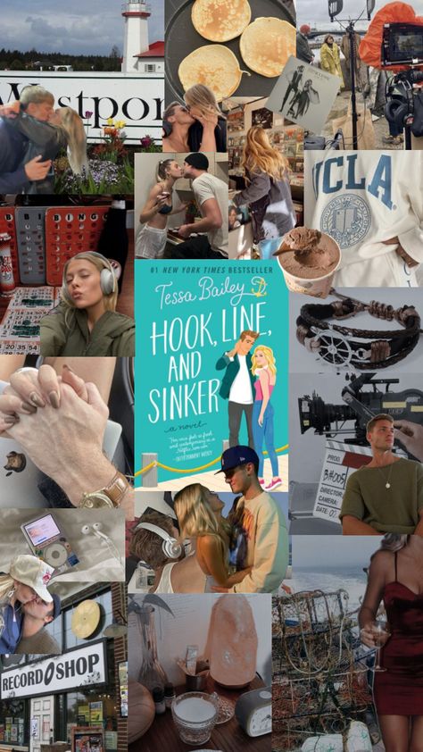 Hook Line and Sinker - Tessa Bailey #hooklineandsinker #tessabailey Book Boyfriends, Tessa Bailey, Romcom Books, Hook Line And Sinker, Cover Wallpaper, Recommended Books To Read, Dream Book, Romantic Books, Reading Journal