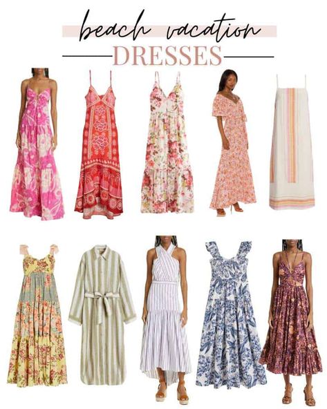 Get ready for your dream Hawaii vacation with our stylish dresses! From vibrant florals to breezy maxis, our blog has your perfect tropical getaway outfits. Embrace island vibes and turn heads on the beach. Pack with confidence! #HawaiiVacation #TropicalGetaway #VacationStyle Hawaii Formal Outfit, Floral Beach Dress Summer Outfits, Floral Dress Beach Outfit, Dresses For Tropical Vacation, Dresses For Hawaii Vacation, Trip Dresses For Women, Island Party Outfit, Hawaii Dress Outfit Ideas, Floral Beach Outfit