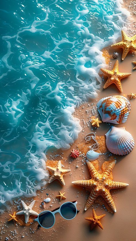 Beaches 3d Beach Wallpaper, Shells Wallpaper Iphone, Tablet Wallpaper Landscape, Summer Images Wallpaper, Beach Background Wallpapers, Oceanic Wallpaper, Call Background Wallpaper, Summer Desktop Wallpaper, Beach Phone Wallpaper